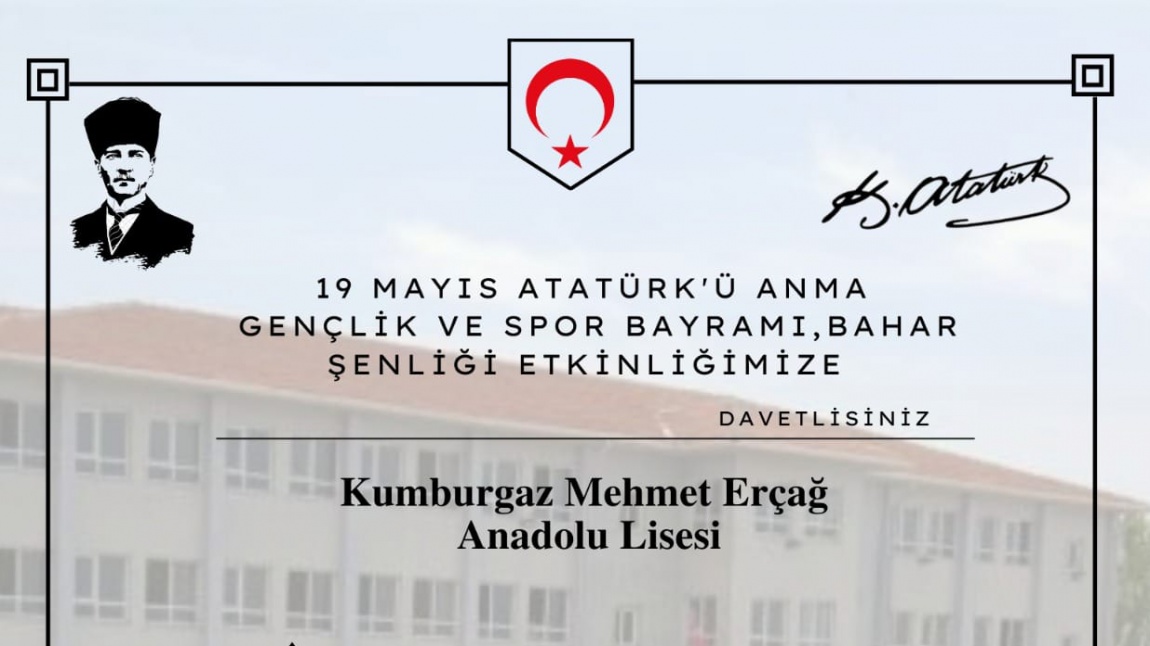 19 Mayıs Atatürk'ü anma, Gençlik ve Spor Bayramı etkinliğine davet
